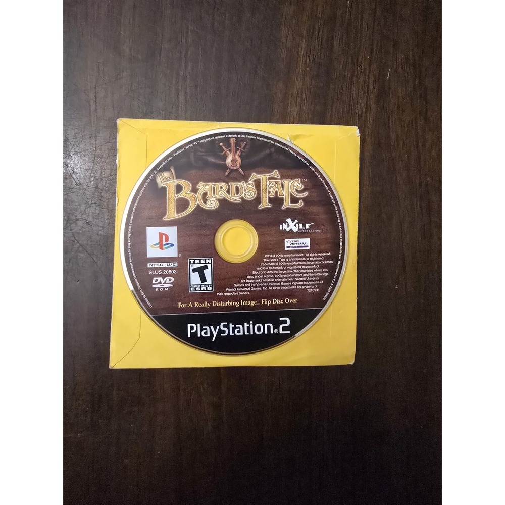 PlayStation‎ 2- Bard's Tale *disc only*